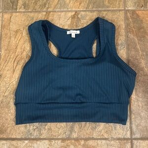 Dark teal sports bra